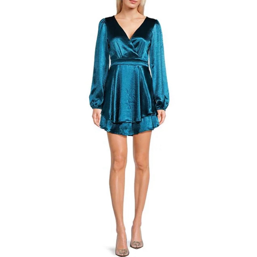 Midnight Doll turquoise midi dress